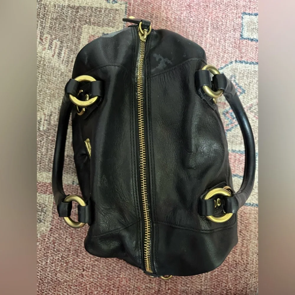 Coach Madison Sabrina Satchel Vintage Black Bag 12937